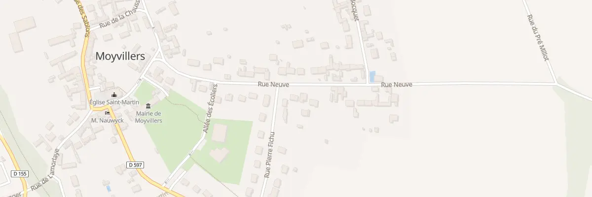 Plan du 340 Rue Neuve à Moyvillers