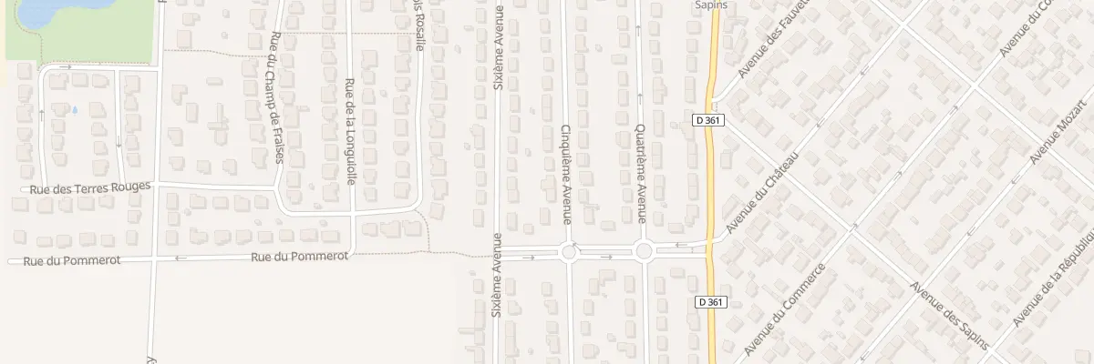Plan du 22 Cinquième Avenue à Roissy-en-Brie