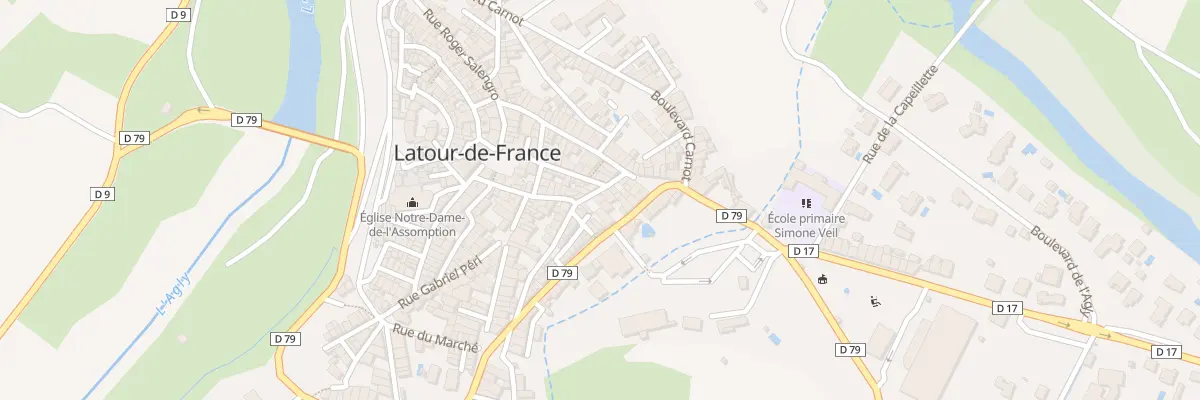 Plan du 8 Rue Saint Joseph à Latour-de-France