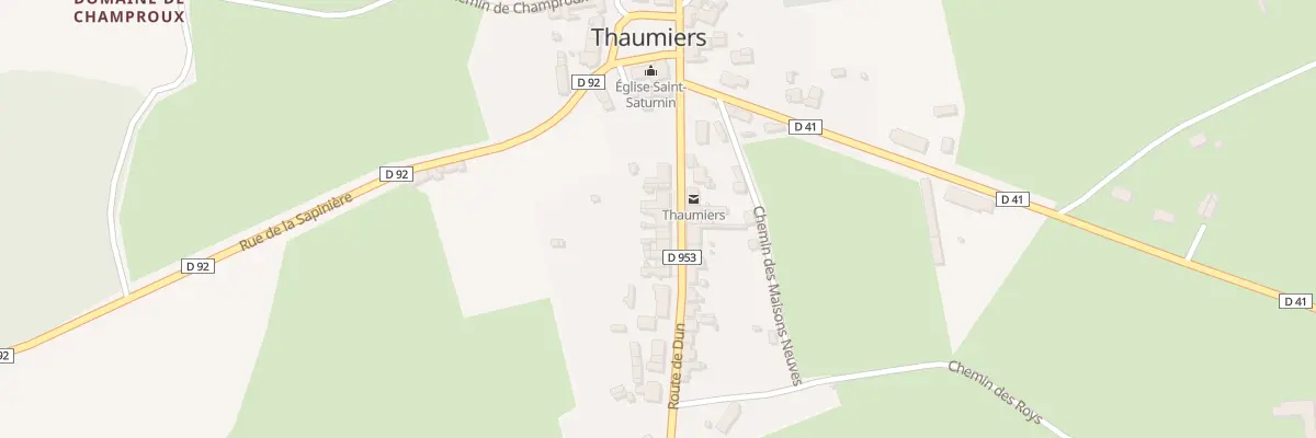 Plan du 22 Rue Principale à Thaumiers