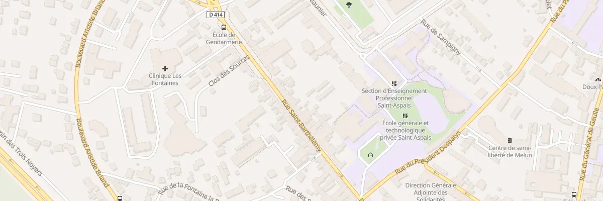 Plan du 52 Rue Saint Barthélémy à Melun