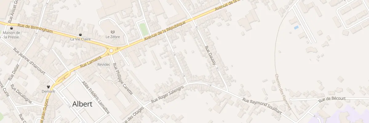 Plan du 15 Rue Albert Toulet à Albert