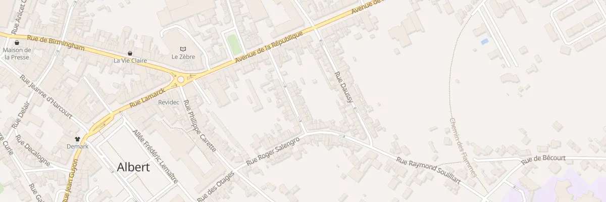Plan du 17 Rue Albert Toulet à Albert