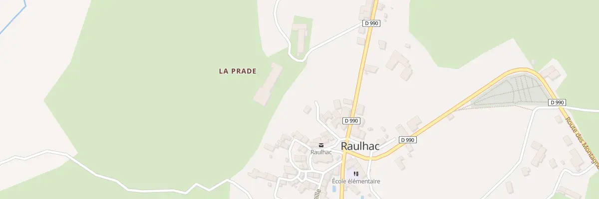 Plan du 6025 Le Bourg à Raulhac