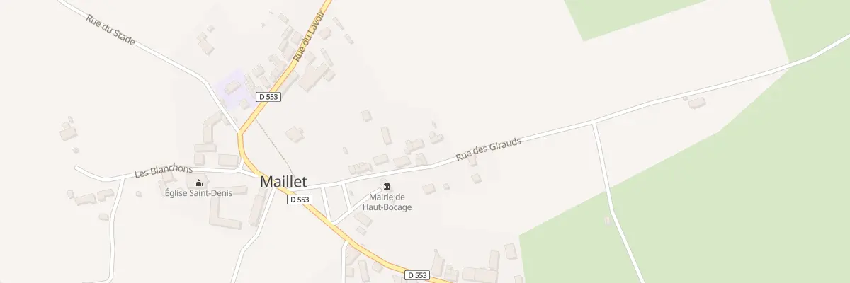 Plan du 13 Rue des Girauds à Haut-Bocage