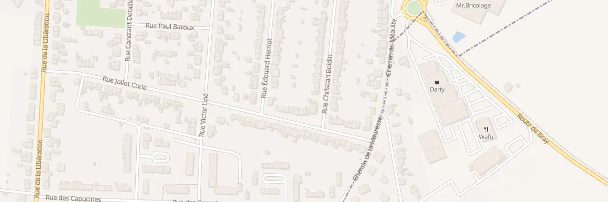 Plan du 23 Rue Jules Verne à Albert