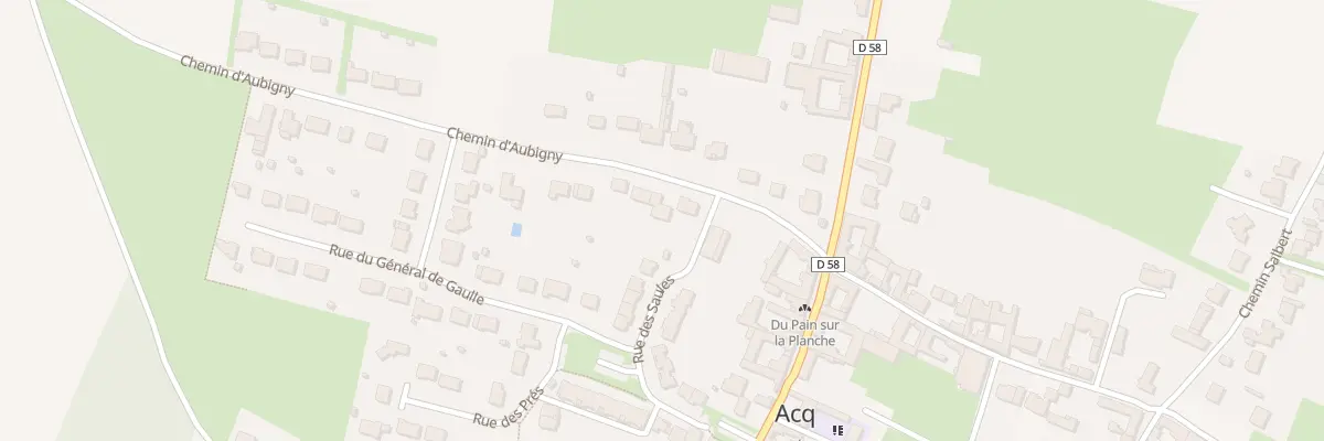Plan du 3 Che d’Aubigny à Acq