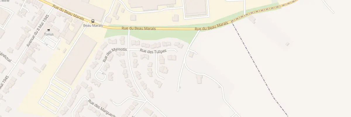 Plan du 133 Rue des Tulipes à Béthune