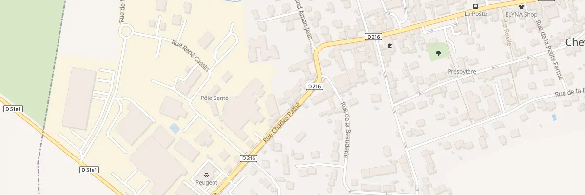 Plan du 1Q Rue Charles Pathé à Chevry-Cossigny