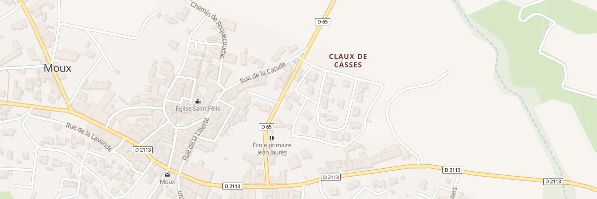 Plan du 5000F Av des Rosiers à Moux