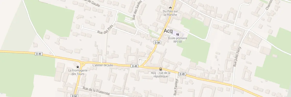 Plan du 1 Rue de la Liberté à Acq