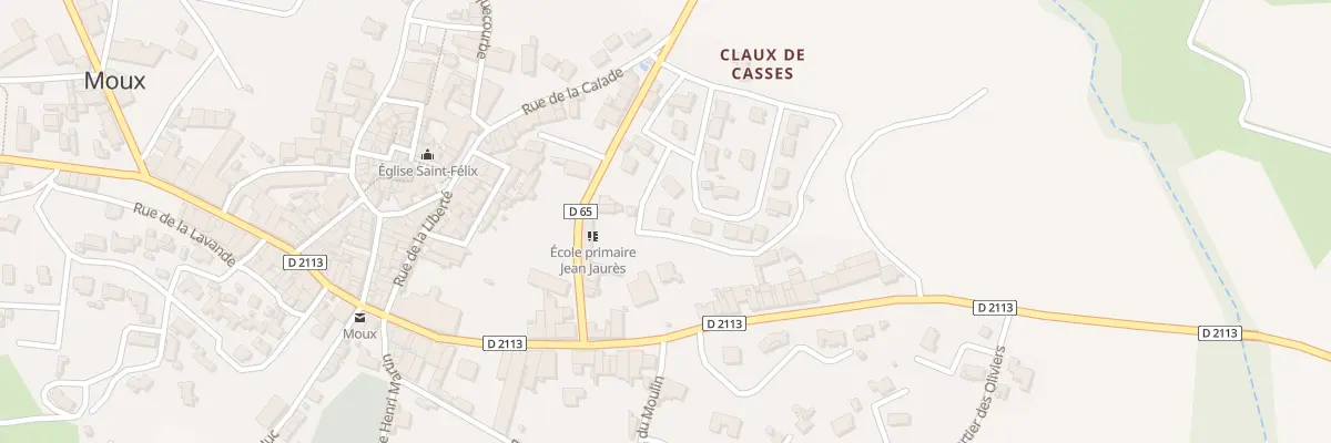 Plan du 8 Av des Rosiers à Moux