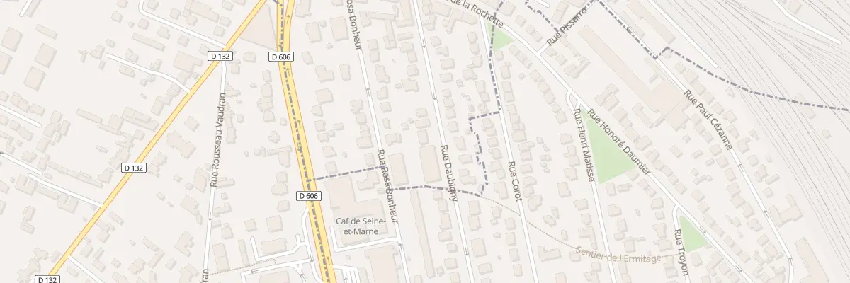 Plan du 22Q Rue Daubigny à Melun