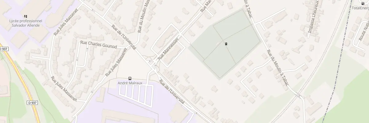 Plan du 703 Rue de l’Université à Béthune