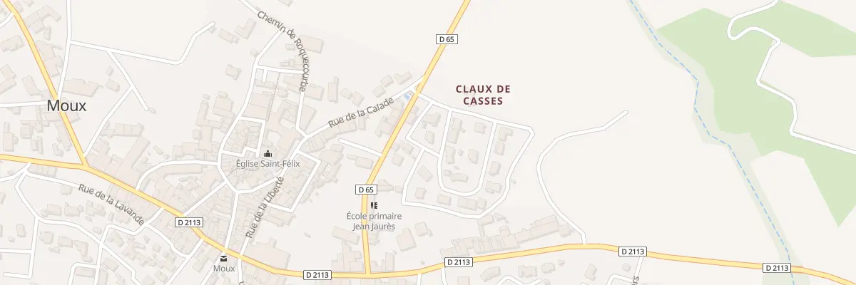 Plan du 5381 Av des Rosiers à Moux