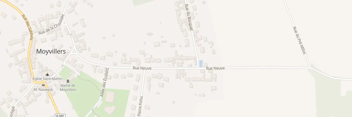 Plan du 391 Rue Neuve à Moyvillers