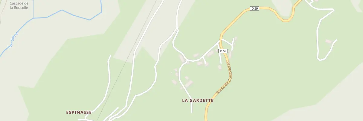 Plan du 5262 Lagardette à Thiézac