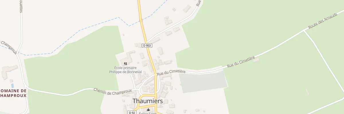Plan du 37 Rue Principale à Thaumiers