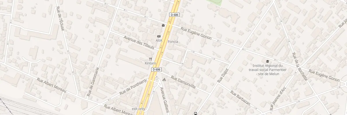 Plan du 43B Av Thiers à Melun