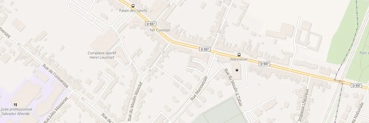 Plan du 1074 Rue de Lille à Béthune