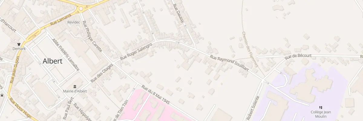 Plan du 2 Rue Raymond Souilliart à Albert