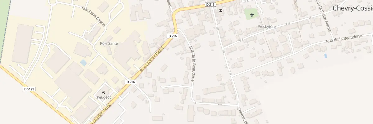 Plan du 8 Rue de la Beauderie à Chevry-Cossigny