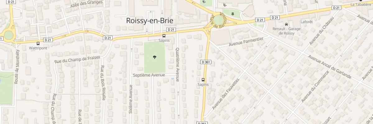 Plan du 7 Quatrième Avenue à Roissy-en-Brie