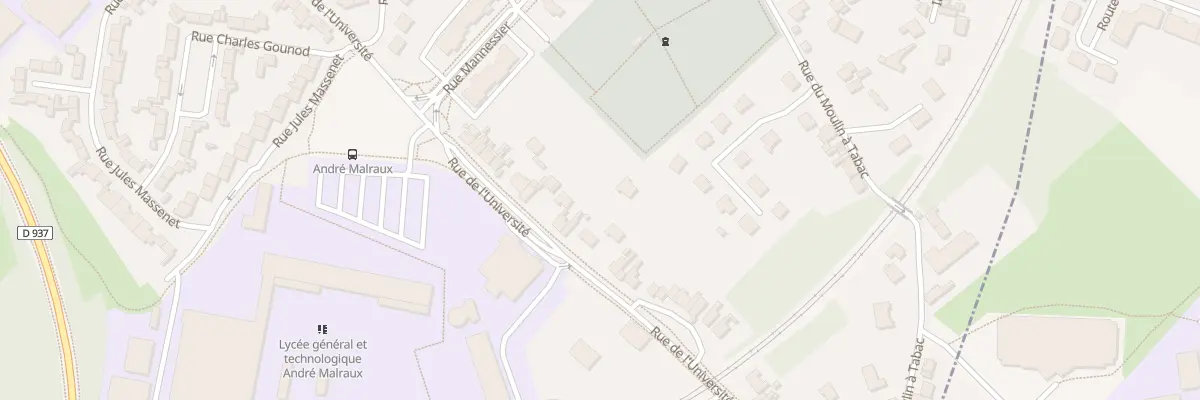 Plan du 797 Rue de l’Université à Béthune