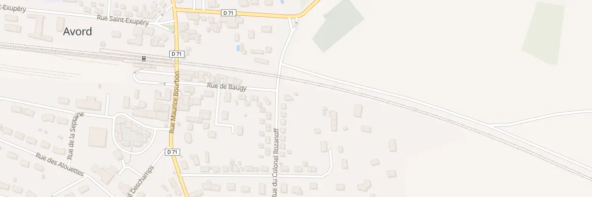 Plan du 1 Rue du Colonel Rozanoff à Avord