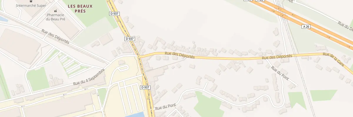 Plan du 31 Rue des Deportes à Verquigneul