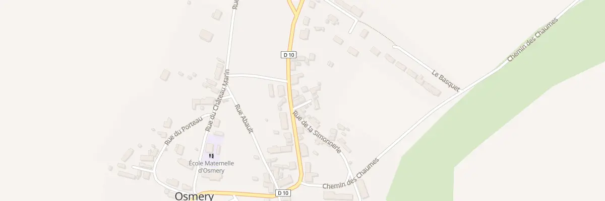 Plan du 14 Rte de Raymond à Osmery