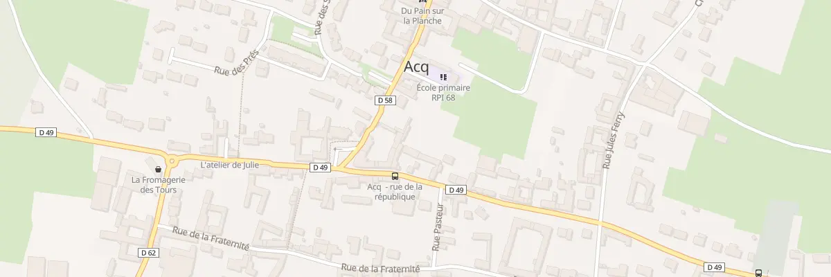 Plan du 15 Rue de la République à Acq