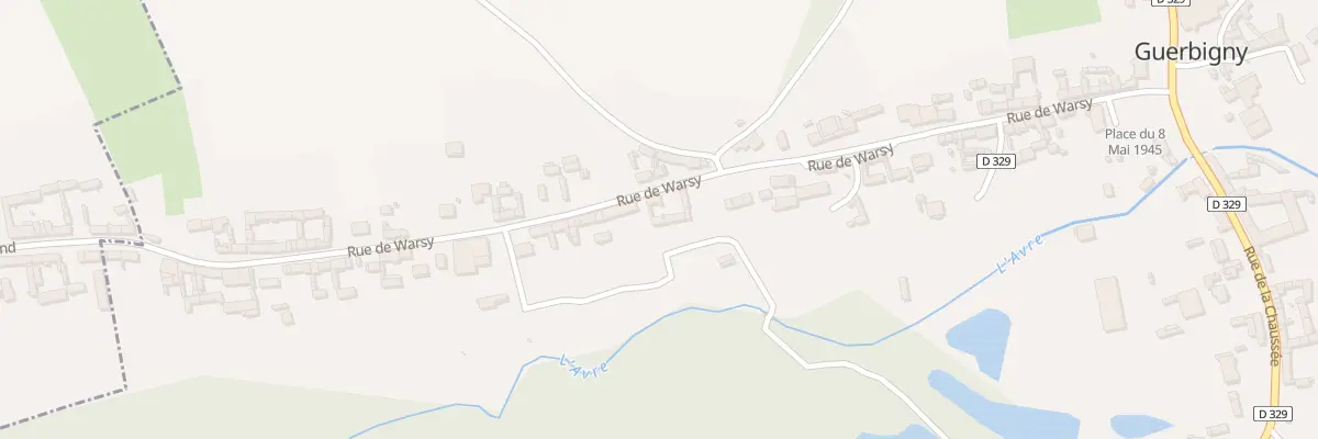 Plan du 29 Rue de warsy à Guerbigny