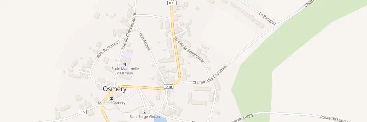 Plan du 8 Rte de Raymond à Osmery