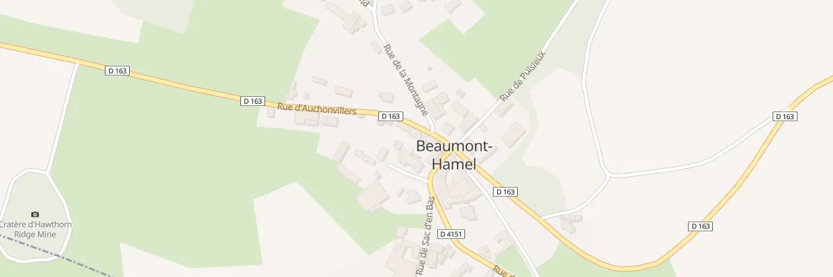 Plan du 3 Rue d’Auchonvillers à Beaumont-Hamel