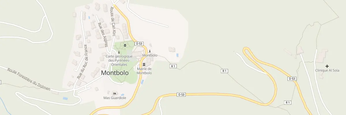 Plan du 8 Serres de Montbolo à Montbolo