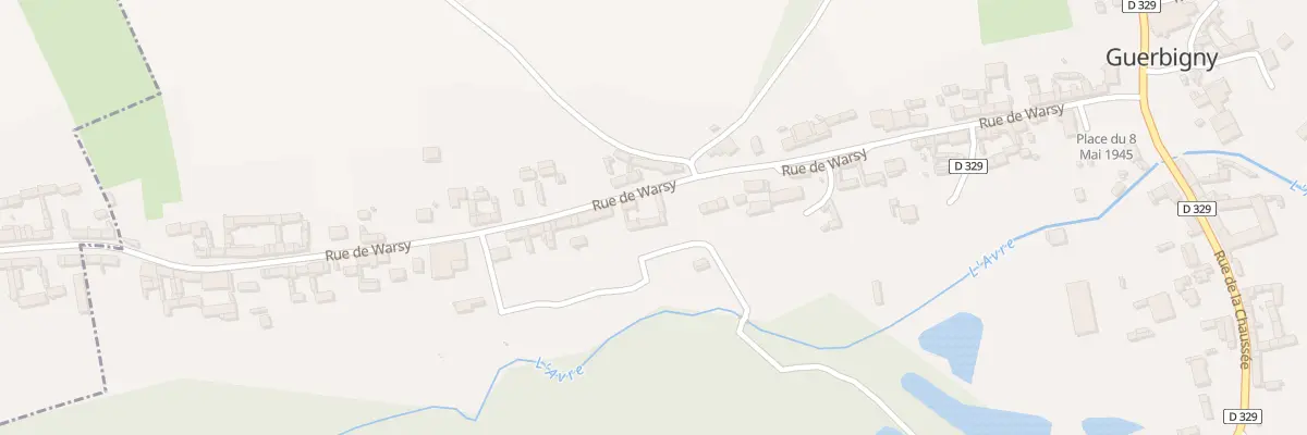 Plan du 27 Rue de warsy à Guerbigny