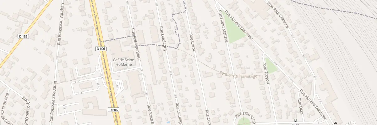 Plan du 28 Rue Corot à La Rochette