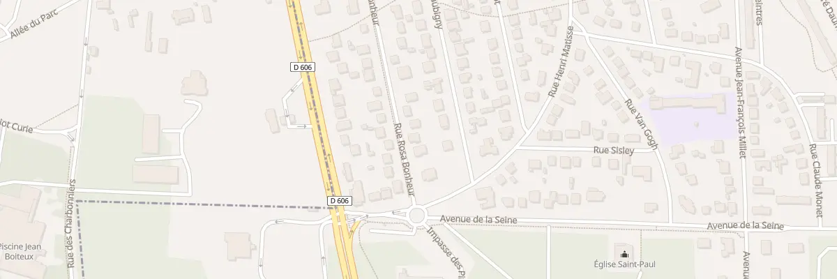 Plan du 77 Rue Rosa Bonheur à La Rochette