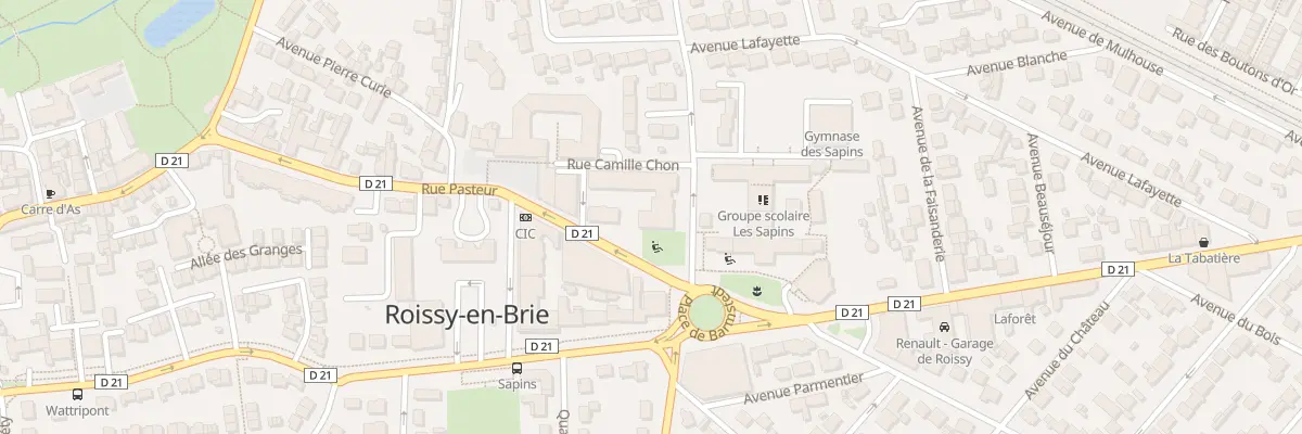 Plan du 1 Rue Camille Chon à Roissy-en-Brie