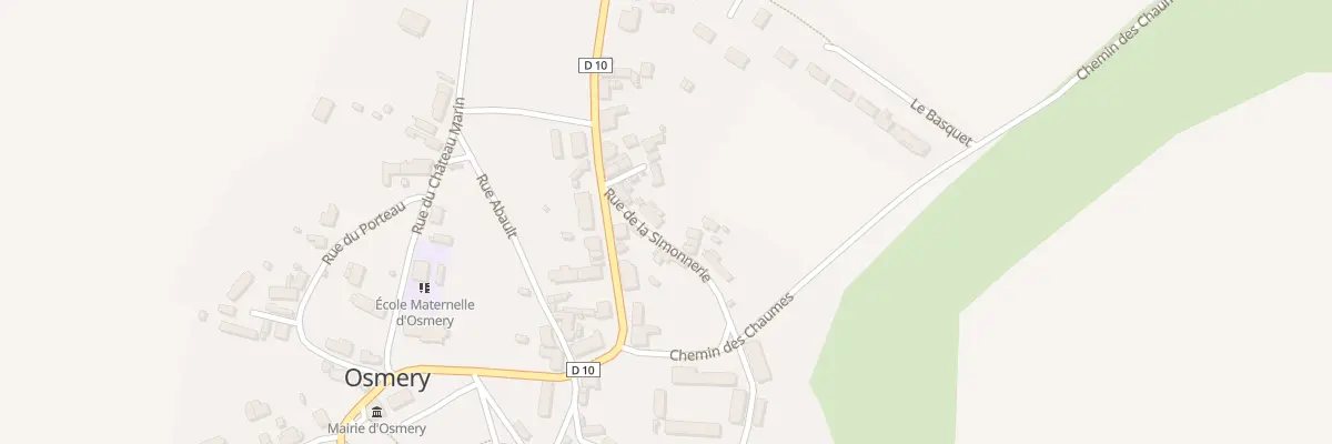 Plan du 12 Rue de la Simonnerie à Osmery