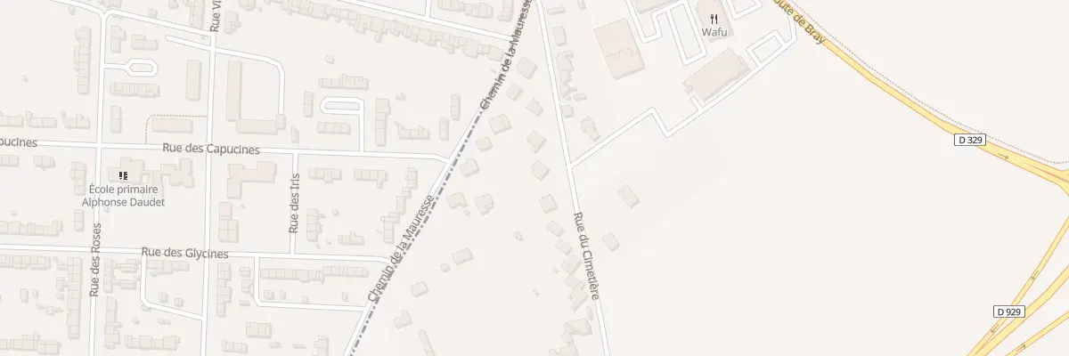 Plan du 29 Rue du Cimetière à Méaulte