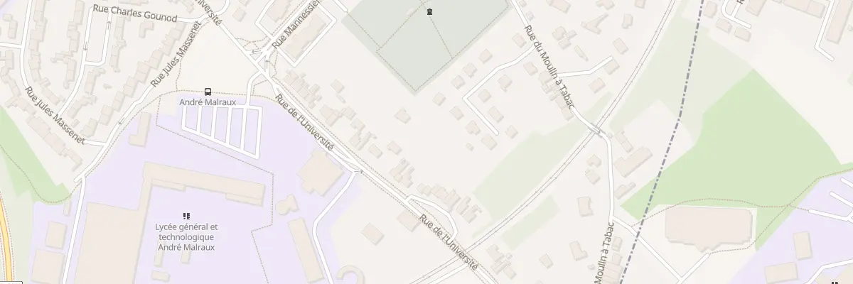 Plan du 839 Rue de l’Université à Béthune