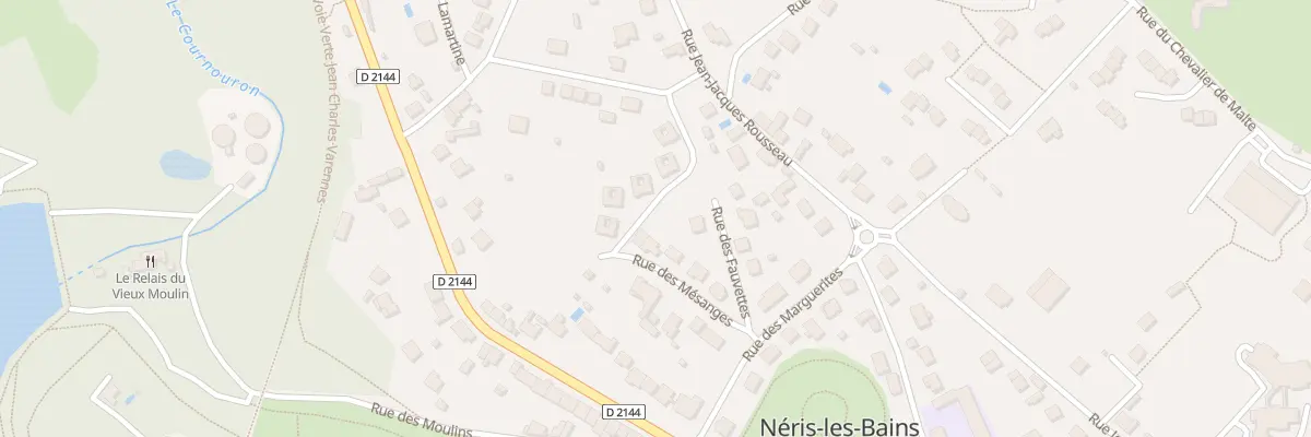 Plan du 10 Rue des Mesanges à Néris-les-Bains