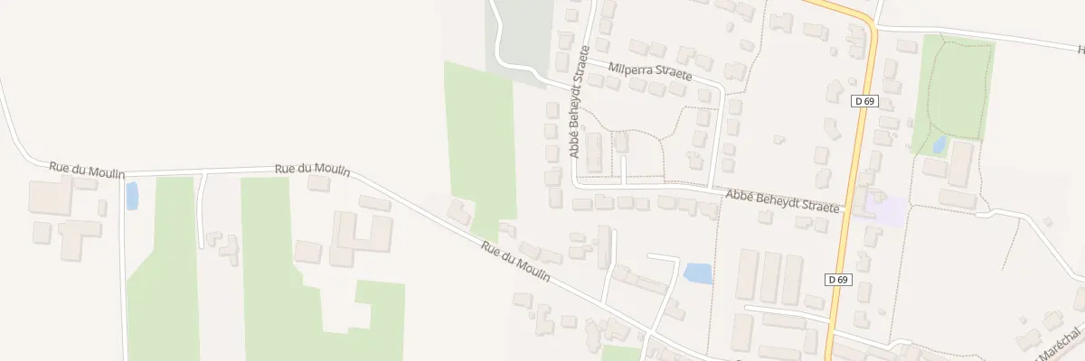 Plan du 29 Rue Abbé Beheydt Straete à Merris