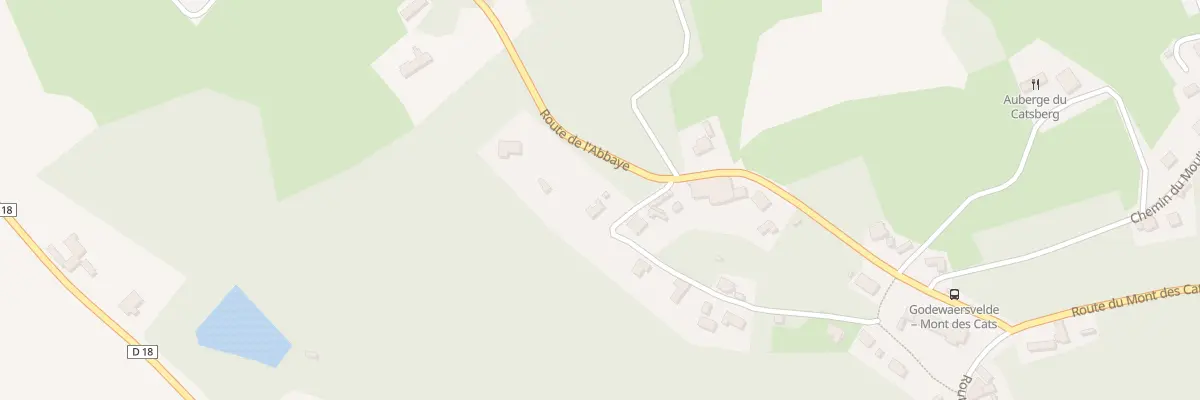Plan du 1290 Rte de l’Abbaye à Godewaersvelde