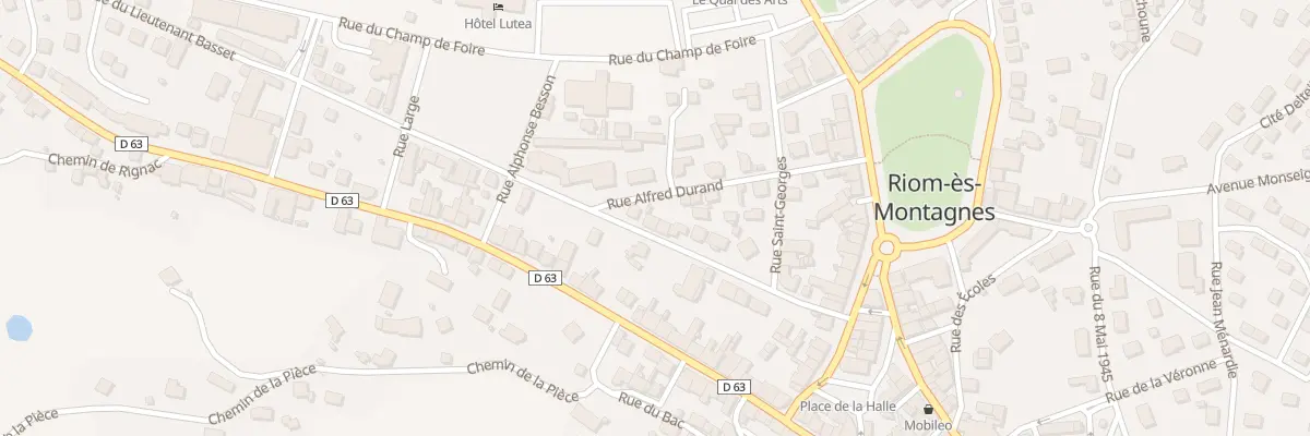 Plan du 16 Rue du Lieutenant BASSET à Riom-ès-Montagnes