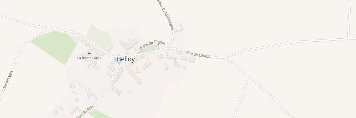 Plan du 2 Rue de Lataule à Belloy