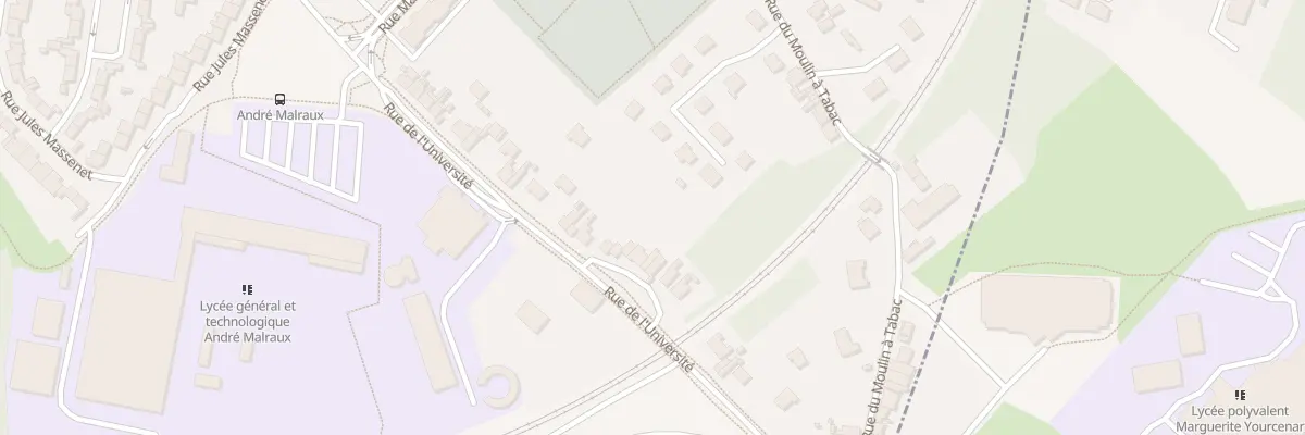 Plan du 881 Rue de l’Université à Béthune