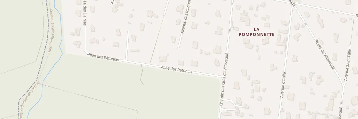 Plan du 6 All des Petunias à Pomponne